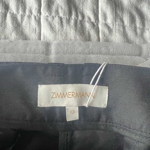 Zimmermann NWT Black Ninety-Six Tuck Crop Pant Brand Size 0/US Size 2/4 - Picture 4 of 6
